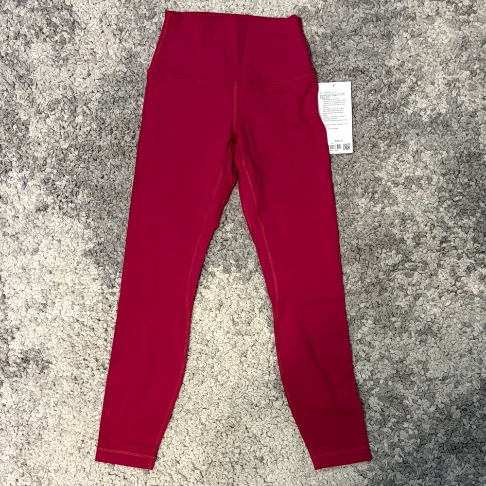 lululemon athletica Red High-Waisted Leggings